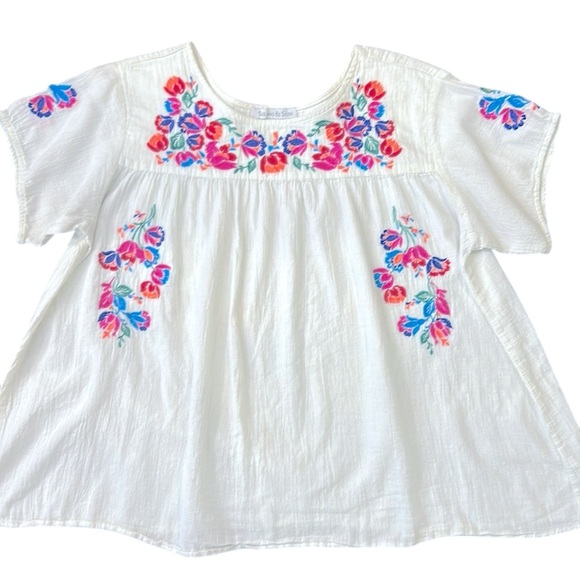 See And Be Seen On the Border Embroidered Top Size Medium - Picture 9 of 13
